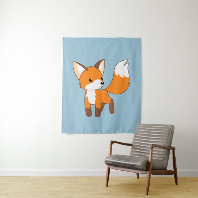 Süßer kleiner Fuchs Wandteppich (Beispiel)