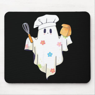 Süßer kleiner Geist Koch Lustige Mittagessen-Dame  Mousepad