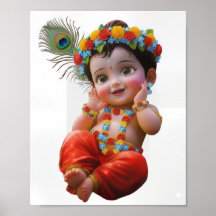 Süßer kleiner Krishna traditioneller indischer Kun