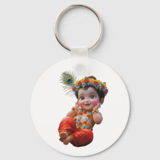 Süßer kleiner Krishna traditioneller indischer Kun Schlüsselanhänger