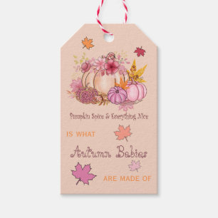 Süßer kleiner Kürbis Hallo Gewürz & Schöne rosa He Geschenkanhänger
