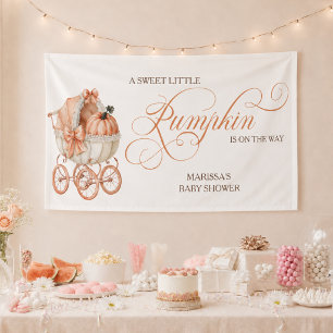 Süßer Kleiner Kürbis Herbst-Baby-Party Banner