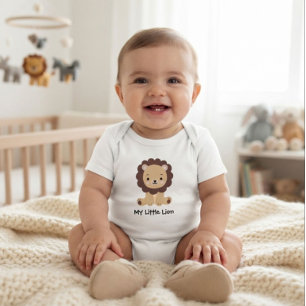 Süßer kleiner Löwenbaby-Body Baby Junge Strampler