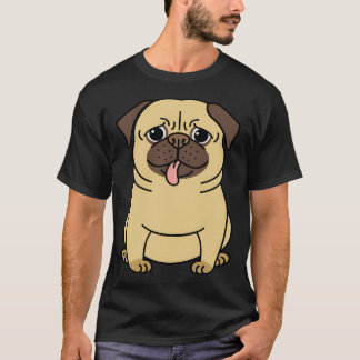Süßer kleiner Mops Hund T-Shirt
