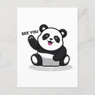 süßer kleiner Panda Postkarte
