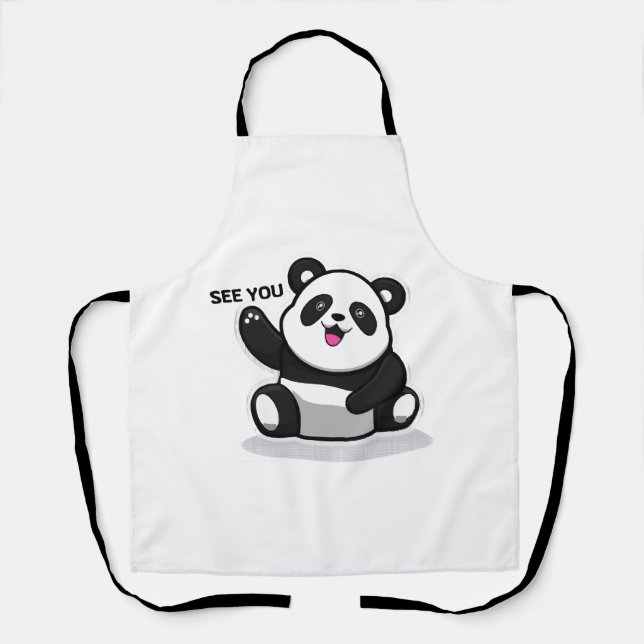 süßer kleiner Panda Schürze (Vorderseite)