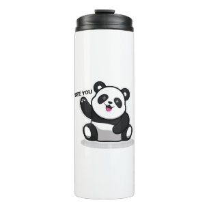 süßer kleiner Panda Thermosbecher