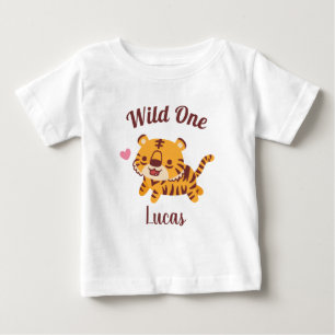 Süßer kleiner Tiger, wilder Spaß Baby T-shirt