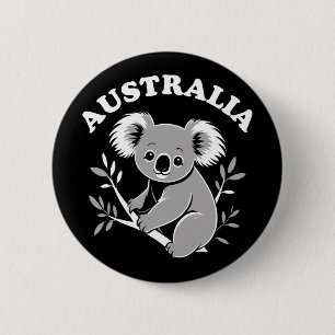 Süßer Koala - Australien Button