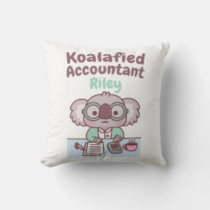 Süßer Koala-Bär Koalafied Buchhalter Lustiger Wort Kissen