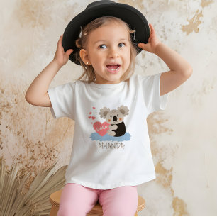 Süßer Koala Kuschelt ID386 Kleinkind T-shirt