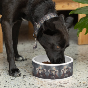 Süßer Koala mit Wintermütze und individuellem Name Napf