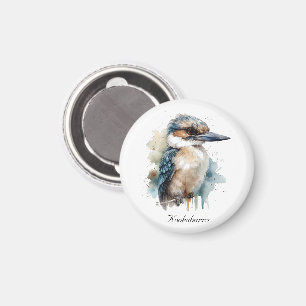 Süßer Kookaburra auf einem Ast, individuell Magnet