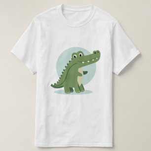 Süßer Krokodil-Charakter T-Shirt