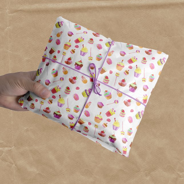 Süßer Kuchen Köstliche Leckereien Seidenpapier (Von Creator hochgeladen)