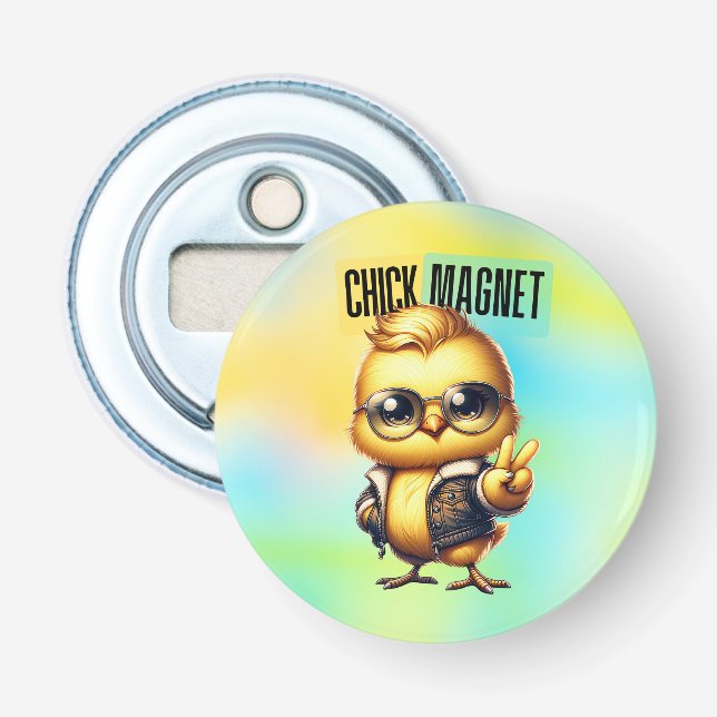 Süßer Küken Magnet Lustiges Ostern Flaschenöffner (Vorderseite)
