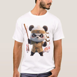 Süßer Kung Fu Panda Krieger Grafik T-Shirt