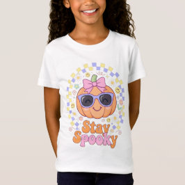 Süßer Kürbis Rosa Schleife Sonnenbrille Bleib Spoo T-Shirt