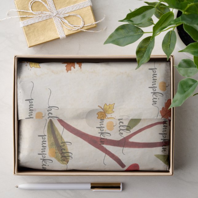 Süßer Kürbis Seidenpapier (Geschenk)