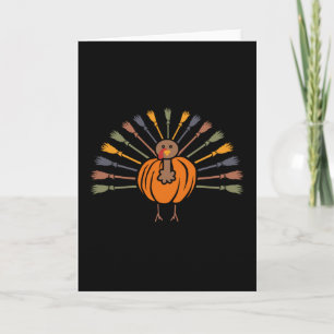 Süßer Kürbis-Truthahn Lustiger Thanksgiving Herbst Karte