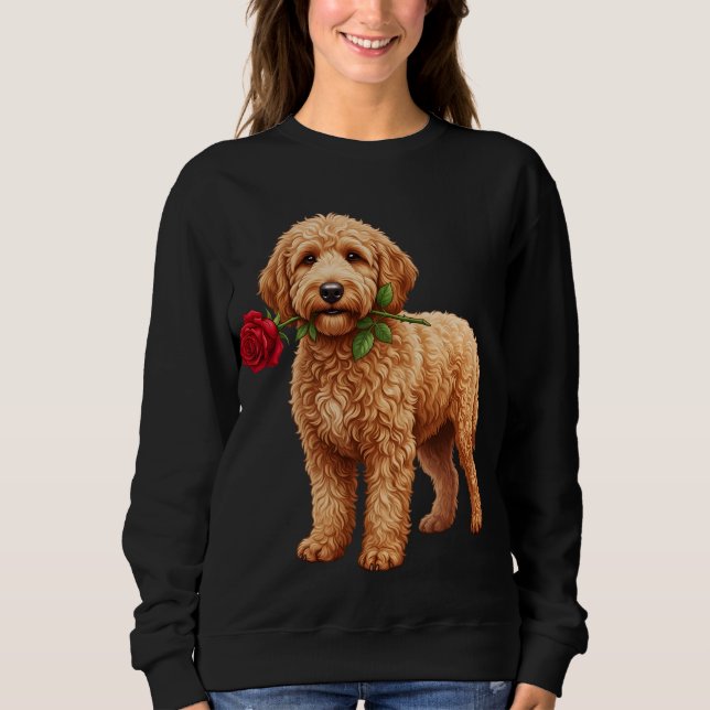‏Süßer Labradoodle Hund Sweatshirt (Vorderseite)