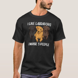 Süßer Labrador für Männer Frauen Welpe Hund Tier T-Shirt