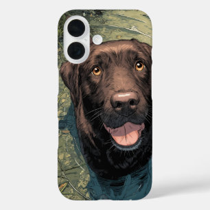 Süßer Labrador im Wasser-Handyhülle – Cute Schwimm iPhone 16 Hülle