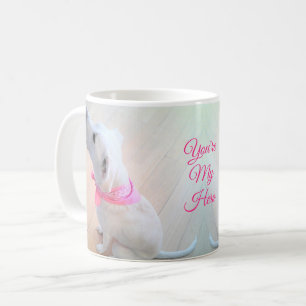 Süßer Labrador-Mischlings-Welpe Du bist mein Held Kaffeetasse