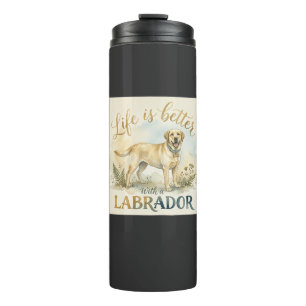 Süßer Labrador Retriever Hundeliebhaber Thermosbecher