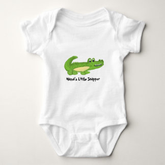 Süßer lächelnder Alligator-Baby-Body Baby Strampler