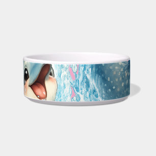 Süßer lächelnder Delfin Kawaii Ozean-Tier-Design Napf