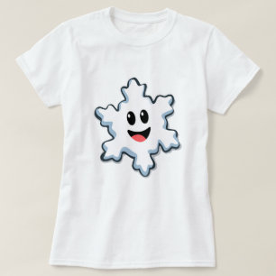 Süßer lächelnder Schneeflocke – Frohe Weihnachten T-Shirt