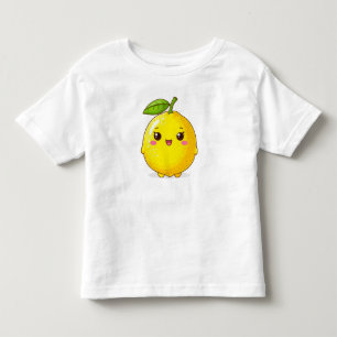 Süßer lächelnder Zitronen-Charakter Kleinkind T-shirt
