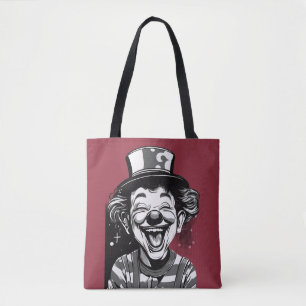Süßer lachender Clown-Logo für Kinder Tasche