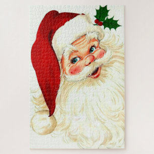Süßer, lachender Vintage-Weihnachtsmann