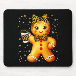 Süßer Lebkuchen-Leopard-Coquette-Weihnachten Xmas Mousepad