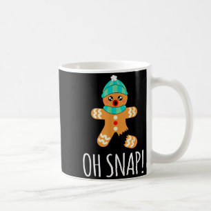 Süßer Lebkuchenmann Lustiges Weihnachten Oh Snap Kaffeetasse
