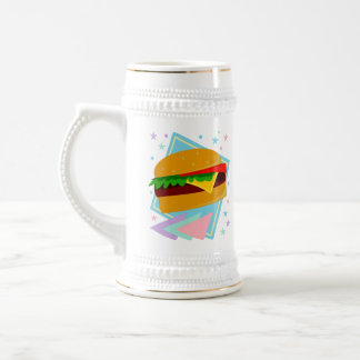 Süßer leckerer Burger Bierglas