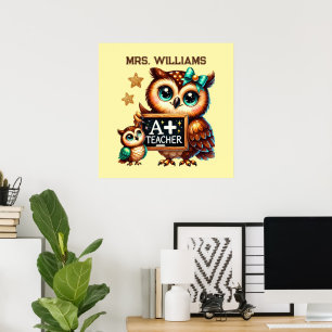 Süßer Lehrer-Preis Name hinzufügen Poster