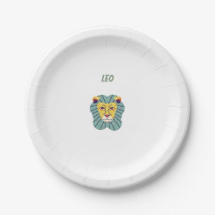 Süßer Leo, Sternzeichen, Sternzeichen-Druck Pappteller