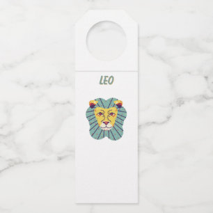 Süßer Leo, Tierkreiszeichen, Sternzeichen Druck Flaschenanhänger