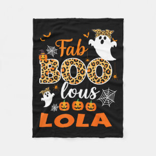 Süßer Leopard Fab Boo Lous Lola Soky Halloween-Kos Fleecedecke