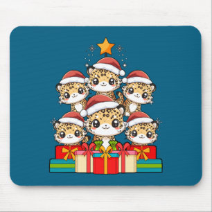 Süßer Leopard Gecko Le Eidechse Weihnachtsbaum Xma Mousepad