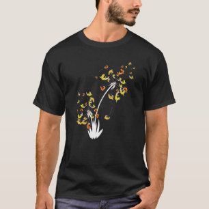 Süßer Leopardgecko Löwenzahnblume Tierbesitzer T-Shirt