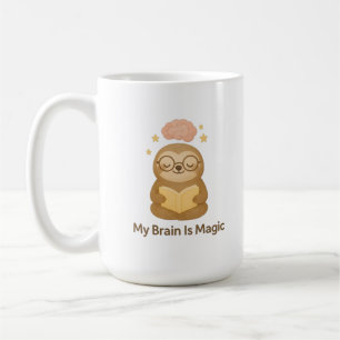 Süßer Lesebär — Mein Gehirn ist Magie Motivierend Kaffeetasse