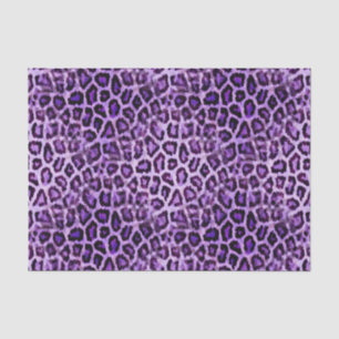Süßer lila Leopard-Tierdruck für Mädchenparty Seidenpapier