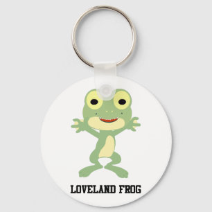 Süßer Loveland-Frosch Schlüsselanhänger