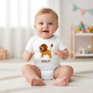 Süßer Löwe Einzigartiger Junge Personalisierter Be Baby Strampler