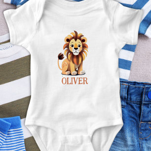 Süßer Löwe Personalisiert Baby Strampler