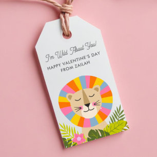 Süßer Löwe Wild auf Euch Kinder Klassenzimmer Vale Geschenkanhänger